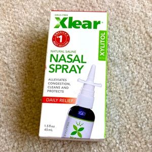 Xlear best selling natural nasal spray. Clears blockages.